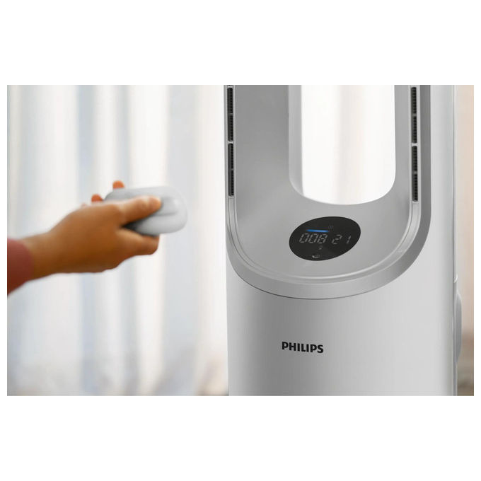 Philips AMF765-10 Air Performer 7000 Purificatore d'aria Ventilatore 2 in 1 fino a 70 m² HEPA NanoProtect CADR 270 m³-h 20 dB colore Bianco