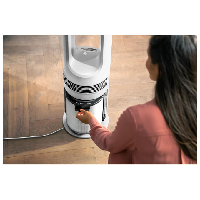 Philips AMF765-10 Air Performer 7000 Purificatore d'aria Ventilatore 2 in 1 fino a 70 m² HEPA NanoProtect CADR 270 m³-h 20 dB colore Bianco