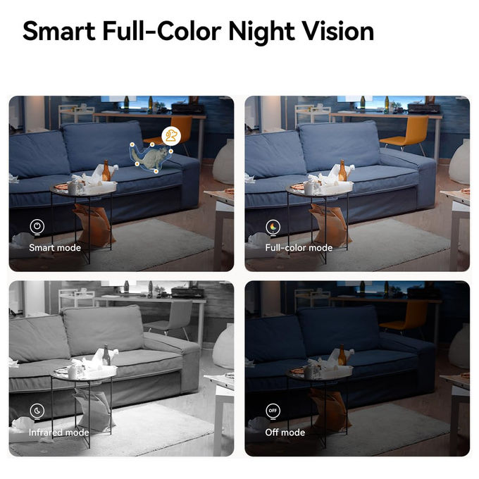 Imou A1 telecamera Wi-Fi 2K 3MP, Pan and Tilt 355°, visione notturna 10m, rilevamento umano, audio bidirezionale, uso interno