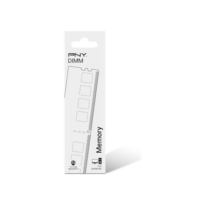 PNY memoria ram ddr5 8gb 5600mhz, performance, cl40, udimm, singolo modulo, desktop