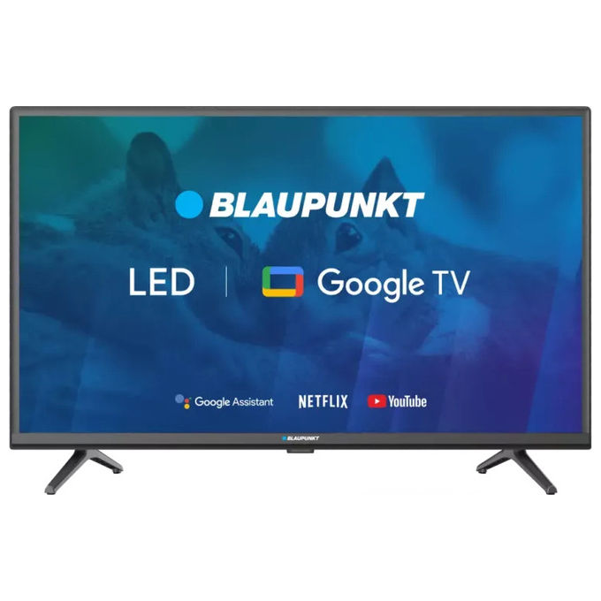 Blaupunkt 32FBG5000S Smart TV LED 32'' Full HD Google TV DVB-T2 Wi-Fi Dual Band Bluetooth Dolby Digital colore Nero