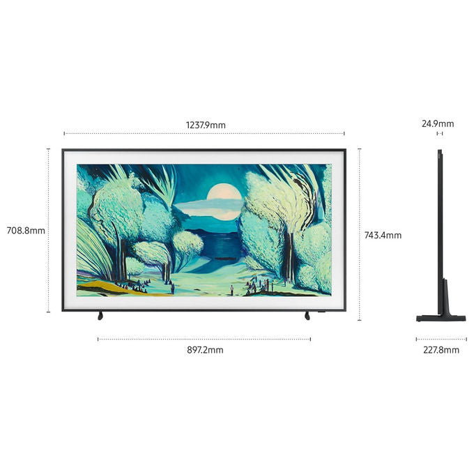 Samsung The Frame QE55LS03F, tv QLED 4K ultra HD, 55 pollici, smart tv Tizen, art mode, 100 Hz, Wi-Fi, Bluetooth