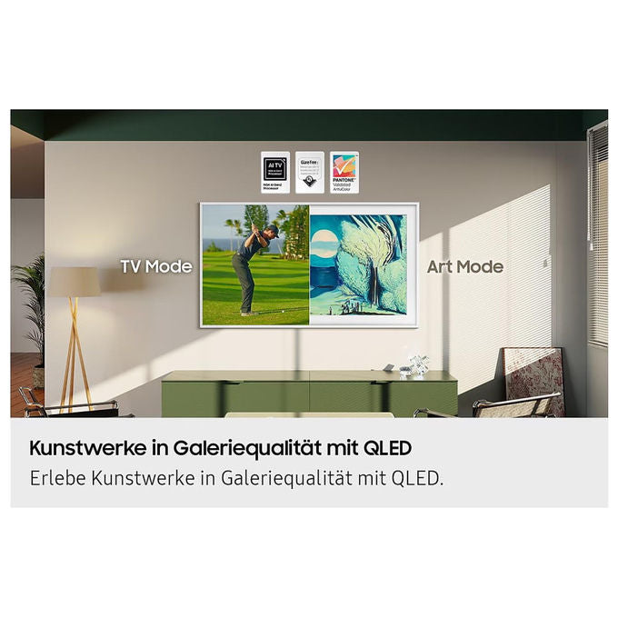 Samsung The Frame QE55LS03F, tv QLED 4K ultra HD, 55 pollici, smart tv Tizen, art mode, 100 Hz, Wi-Fi, Bluetooth
