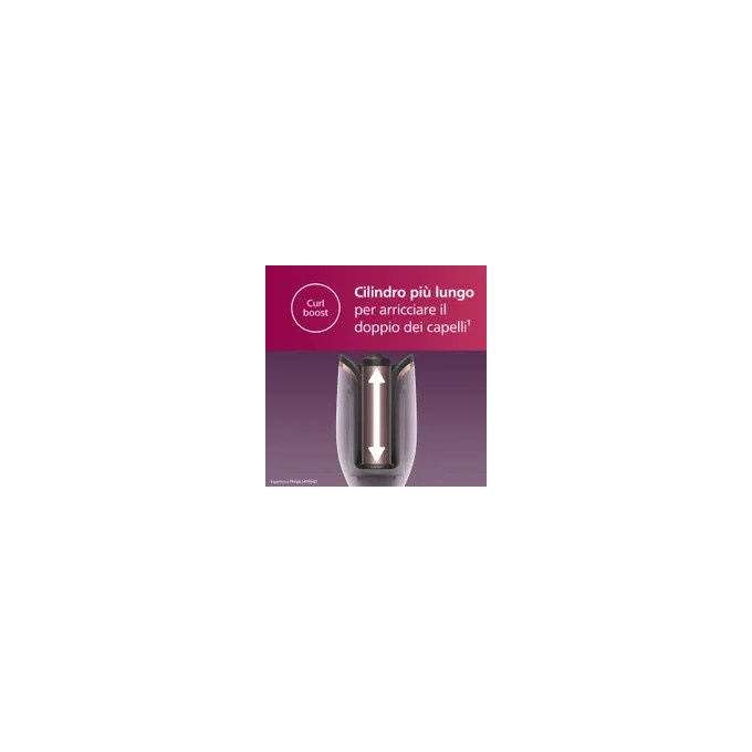Philips BHB878-00 Serie 8000 Arricciacapelli automatico MoistureProtect Ceramica Cheratina Ionico 27 opzioni styling colore Bianco