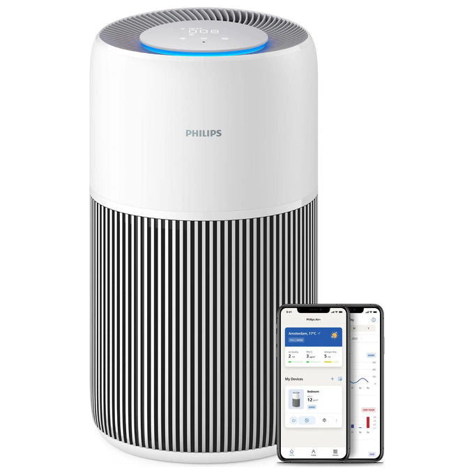 Philips AC2220-10 Serie 2200 Purificatore d'aria per ambienti fino a 109 m² HEPA NanoProtect 13 dB colore Bianco