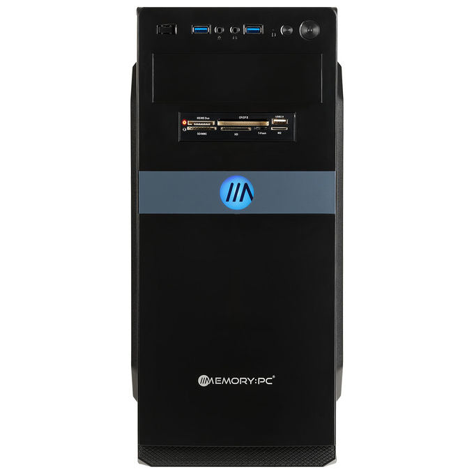 ADJ pc desktop, Intel Ultra 5-225, 16 GB DDR5, SSD 512 GB M.2, scheda madre H810, senza sistema operativo, USB Type-C, case Flexy 8LT