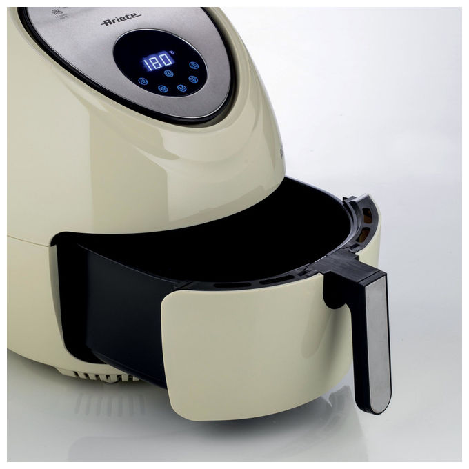 Ariete friggitrice ad aria XXL 4618, 7 litri, 2,5 kg di patatine, 1800 watt, 7 programmi, display LCD, beige