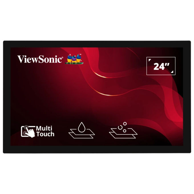 Viewsonic XF2430, monitor touch screen POS open frame 24 pollici, Full HD 1920x1080, PCAP 10 punti, IP65, industriale