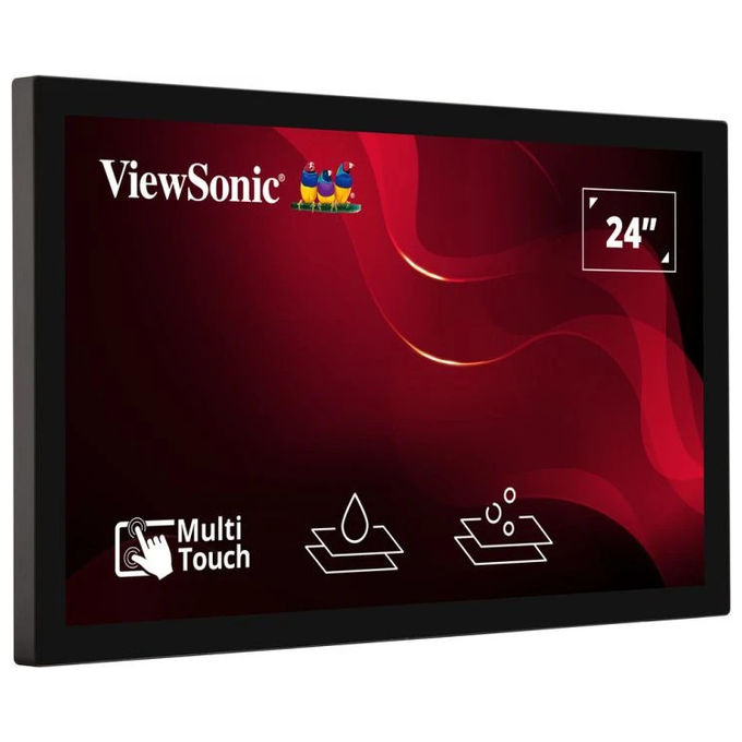Viewsonic XF2430, monitor touch screen POS open frame 24 pollici, Full HD 1920x1080, PCAP 10 punti, IP65, industriale