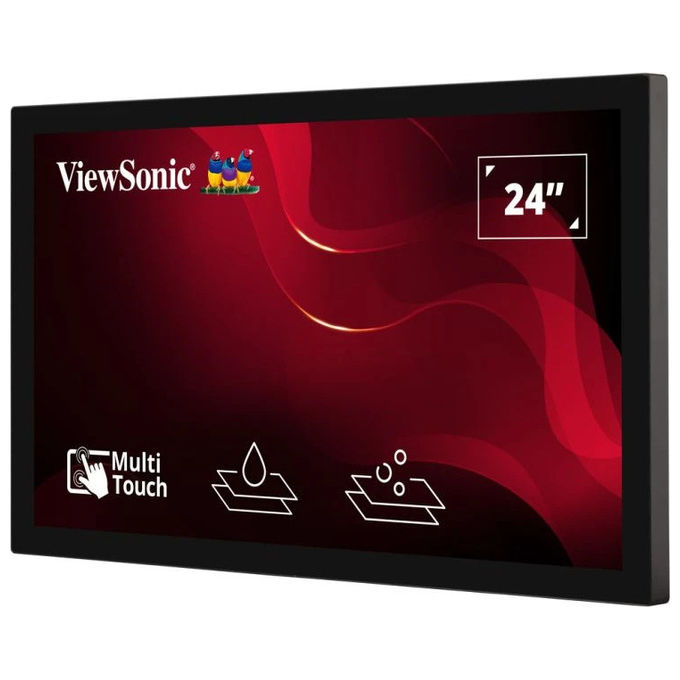 Viewsonic XF2430, monitor touch screen POS open frame 24 pollici, Full HD 1920x1080, PCAP 10 punti, IP65, industriale