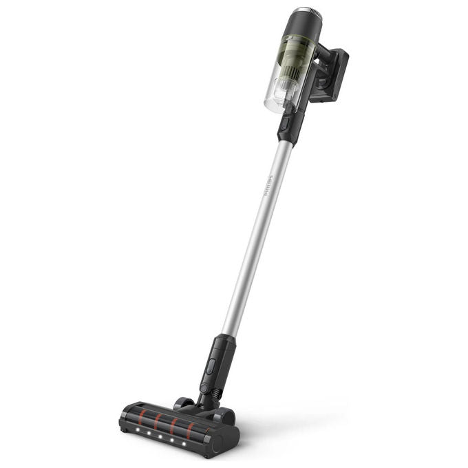 Philips XC3033-01 Serie 3000 Aspirapolvere Senza Fili PowerCyclone 8 Senza Sacchetto 60 min autonomia LED colore Nero Verde