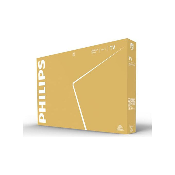 Philips 55MLED820-12 Smart TV 55'' Mini LED QD 4K UHD Processore P5 Titan OS Dolby Vision Dolby Atmos HDR10+ colore Nero