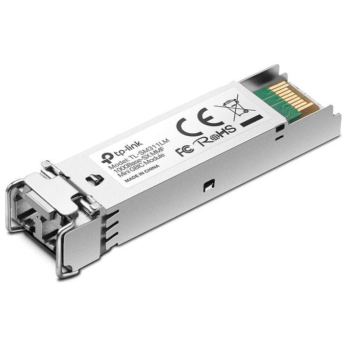 Tp-Link SM311LM modulo SFP Mini-GBIC 1000BASE-SX, multimodale LC, 1250 Mbit-s, distanza fino a 550 m, fibra ottica IEEE 802.3z