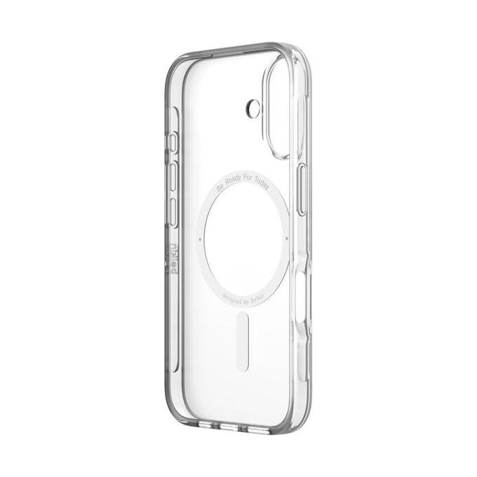 Belkin MSA025HQCL SheerForce Cover iPhone 16 MagSafe antiurto 2 m antigraffio anti-ingiallimento 75% riciclato colore Trasparente