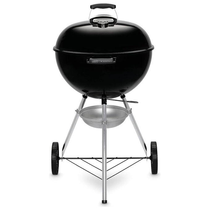 Weber 1502202 Original Kettle E5710 Barbecue a carbone 57 cm sistema One Touch termometro integrato acciaio smaltato colore Nero