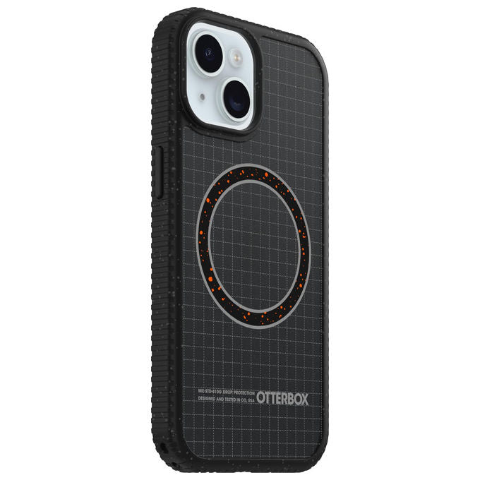 OtterBox custodia Sole Series MagSafe, iPhone 17e 16e 15 14 13, protezione MIL-STD-810G, tessuto nylon, nero