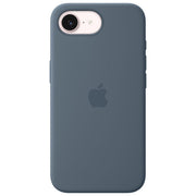 Apple custodia MagSafe in silicone per iPhone 17e, blu salmastro, silicone riciclato, fodera microfibra, compatibile Qi2