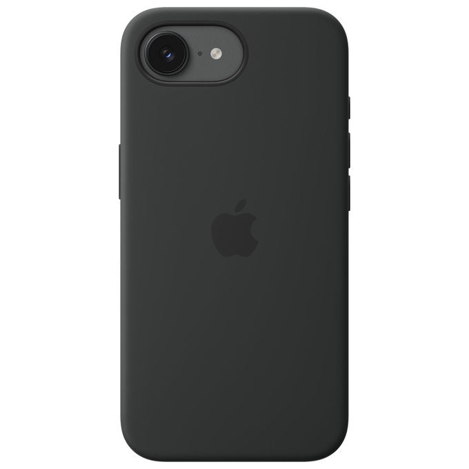 Apple custodia MagSafe in silicone per iPhone 17e, nera, fodera in microfibra, compatibile Qi2, silicone riciclato al 45%