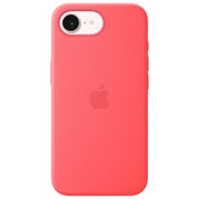 Apple custodia MagSafe in silicone per iPhone 17e, rosa guava, compatibile Qi2, silicone riciclato 45%, microfibra