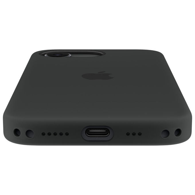 Apple custodia MagSafe in silicone per iPhone 17e, rosa guava, compatibile Qi2, silicone riciclato 45%, microfibra