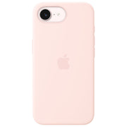 Apple custodia MagSafe in silicone per iPhone 17e, rosa chiaro, silicone riciclato, fodera in microfibra, compatibile Qi2