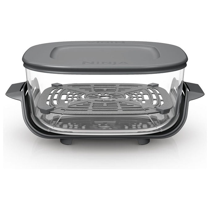Ninja contenitore in vetro CRISPi TempWare 1,4 L, ciotola per friggitrice ad aria, coperchio a scatto senza BPA, lavastoviglie, compatibile FN101