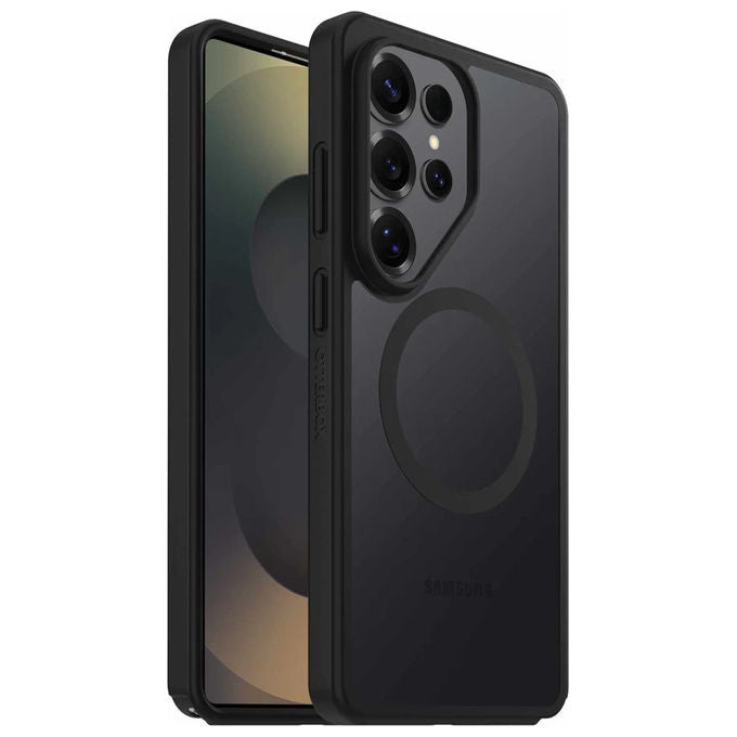 OtterBox custodia React Magnets Series per Samsung Galaxy S26, ultrasottile, MIL-STD-810G, magneti integrati, trasparente nero