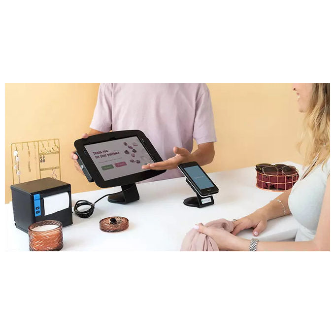 Compulocks supporto antifurto iPad 10.2'' 7a 8a 9a gen, alluminio e acciaio, montaggio a banco o parete, serratura a chiave, nero