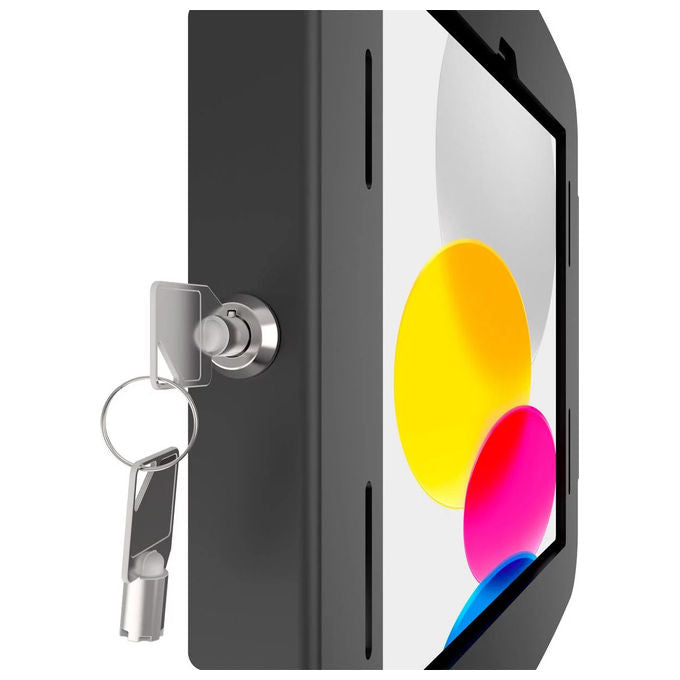 Compulocks supporto antifurto iPad 10.2'' 7a 8a 9a gen, alluminio e acciaio, montaggio a banco o parete, serratura a chiave, nero