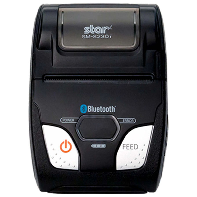 Star Micronics stampante portatile termica SM-S230i, 203 dpi, 80 mm-s, USB, Bluetooth 2.1, iOS Android, batteria litio, nera