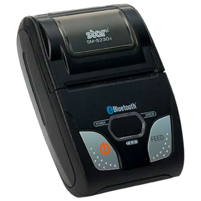 Star Micronics stampante portatile termica SM-S230i, 203 dpi, 80 mm-s, USB, Bluetooth 2.1, iOS Android, batteria litio, nera