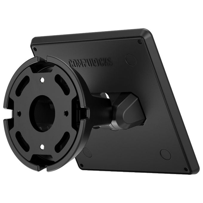 Compulocks supporto da parete inclinabile 505B, VESA 75x75 e 100x100 mm, per schermi fino a 27 pollici, alluminio, nero