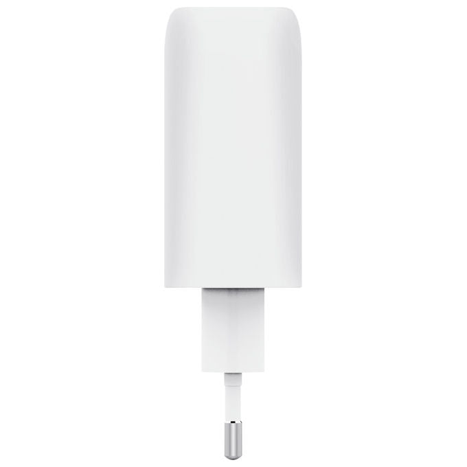 Trust Maxo caricabatterie da muro GaN 65W, 2 porte USB-C, ricarica rapida universale, cavo USB-C incluso, Bianco