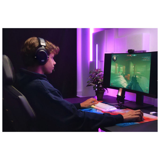 Cherry Xtrfy H3 Wireless, cuffie gaming over-ear, dual wireless e Bluetooth 5.1, 100h autonomia, driver 53 mm, microfono rimovibile, nero