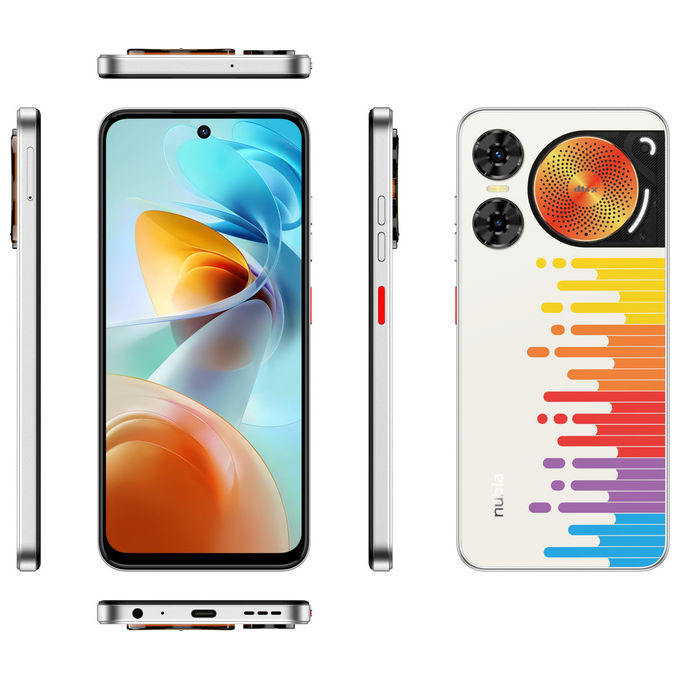 Nubia Music 2 Melody Wave smartphone Android 14, display 6.7'' HD+ 120Hz, fotocamera 50MP, 8GB RAM, 128GB, Octa-Core, 4G