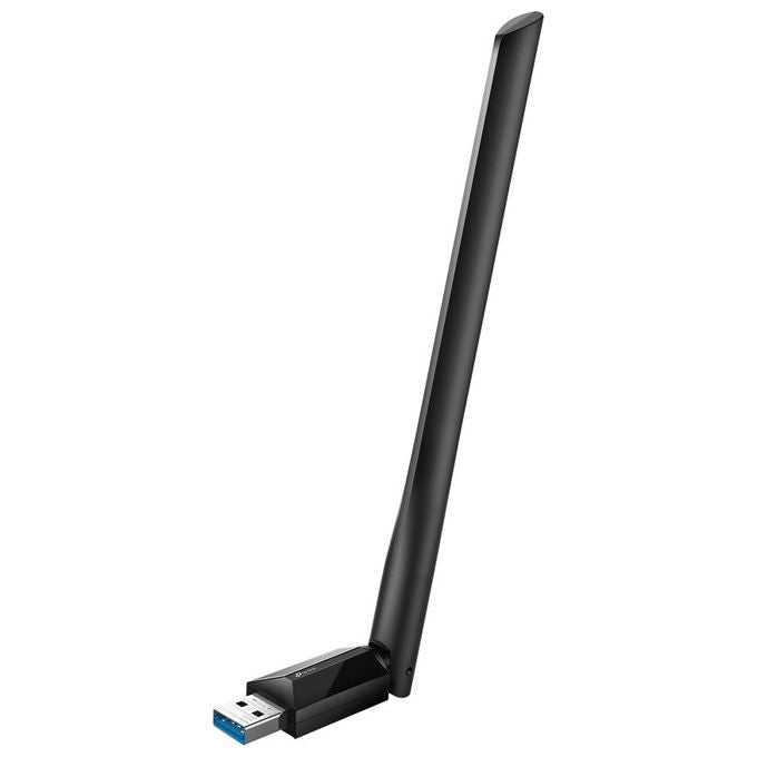 TP-Link adattatore USB Wi-Fi 6, Archer TX35U Plus, AX1800, dual-band 2.4 GHz e 5 GHz, MU-MIMO, USB 3.0, nero