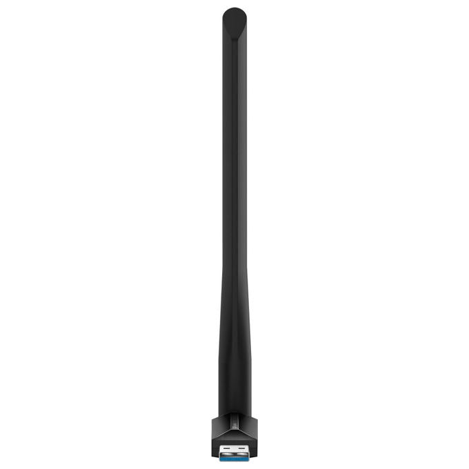TP-Link adattatore USB Wi-Fi 6, Archer TX35U Plus, AX1800, dual-band 2.4 GHz e 5 GHz, MU-MIMO, USB 3.0, nero