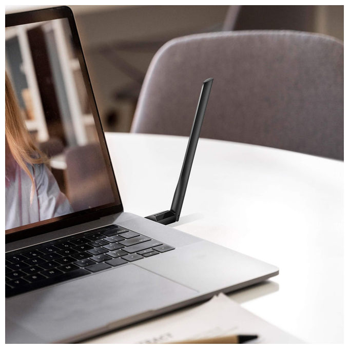 TP-Link adattatore USB Wi-Fi 6, Archer TX35U Plus, AX1800, dual-band 2.4 GHz e 5 GHz, MU-MIMO, USB 3.0, nero