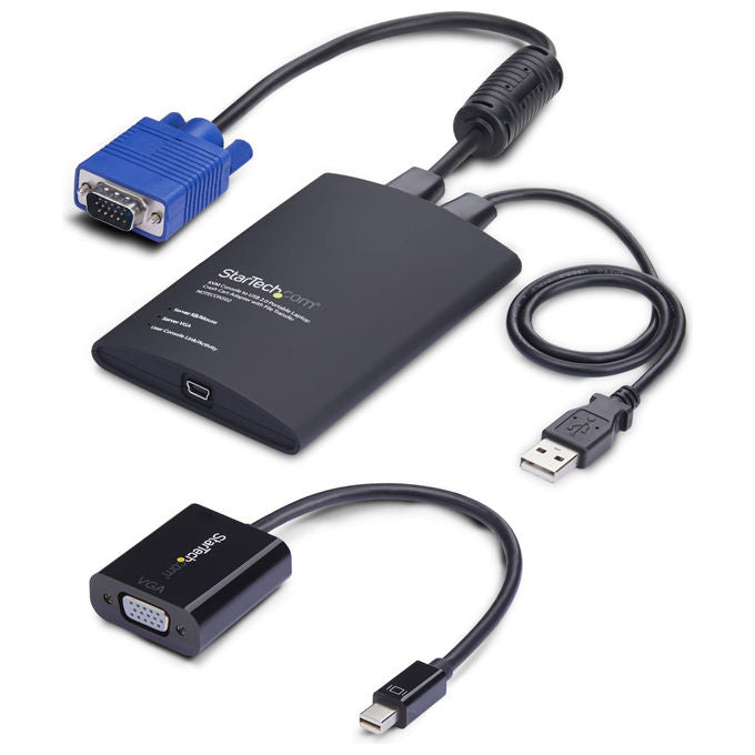 StarTech adattatore crash cart portatile, console KVM USB VGA Mini DisplayPort, trasferimento file, acquisizione video, NOTECONS02-VGA-MDP