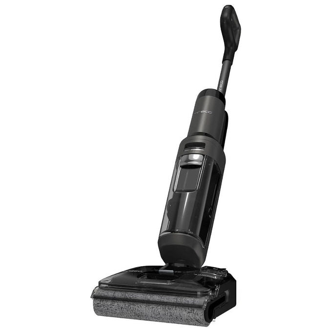Tineco Floor One S6 Stretch Extreme, aspirapolvere lavapavimenti senza fili, secco e bagnato, 220 W, 20000 Pa, autopulizia, nero grigio