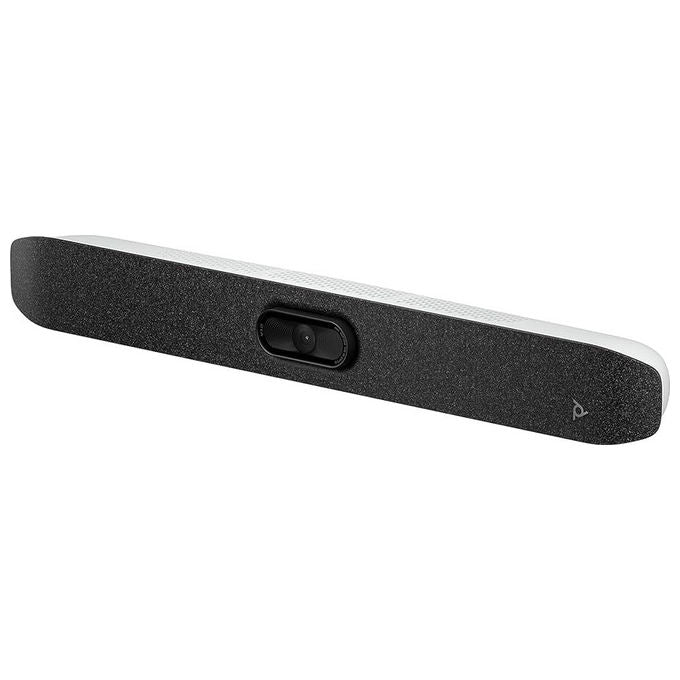 HP Poly Studio V12, barra video USB, altoparlanti integrati, controllo automatico, per sale conferenze, bianca
