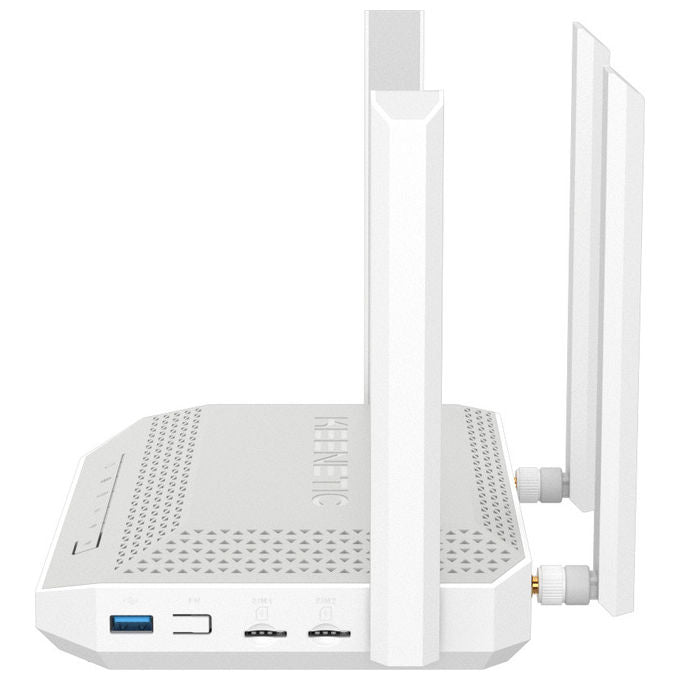 Keenetic Hopper 4G+, modem router dual SIM, Wi-Fi 6 AX3000 mesh, 5 porte Gigabit, USB 3.0, KN-2312
