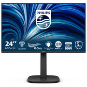 Philips monitor 23,8 pollici IPS QHD 2560x1440, 120Hz, docking USB-C 90W, HDMI 2.1, DisplayPort, RJ45, flicker-free, regolazione altezza, pivot, 24B2U3601