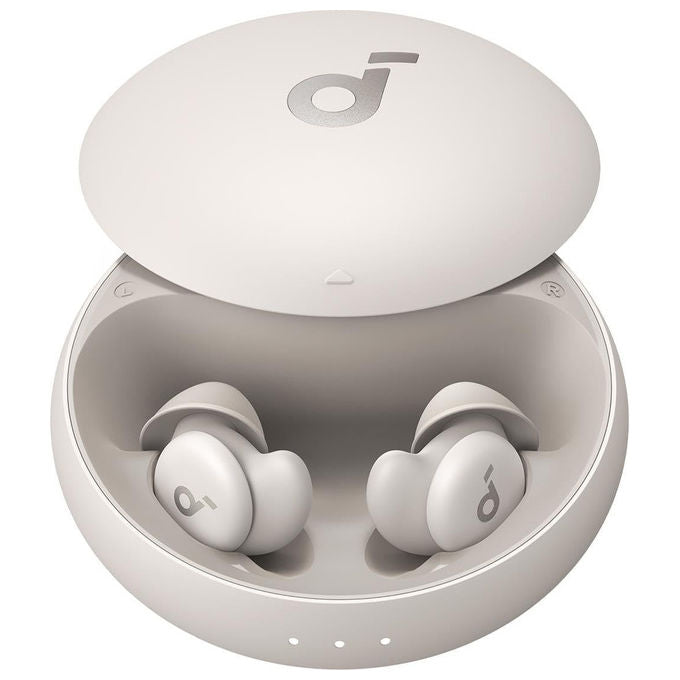 Soundcore Sleep A20, auricolari wireless in-ear, Bluetooth 5.3, IPX4, 55 ore di autonomia, cancellazione rumore passiva, Bianco