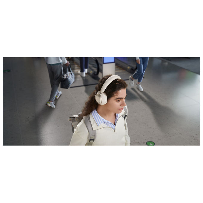 Soundcore Space One Pro, cuffie wireless over-ear, ANC adattivo, Bluetooth 5.3, LDAC, autonomia 60 ore, ricarica rapida, bianco