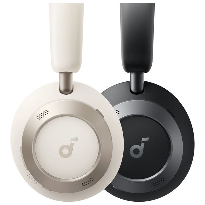 Soundcore Space One Pro, cuffie wireless over-ear, ANC adattivo, Bluetooth 5.3, LDAC, autonomia 60 ore, ricarica rapida, bianco