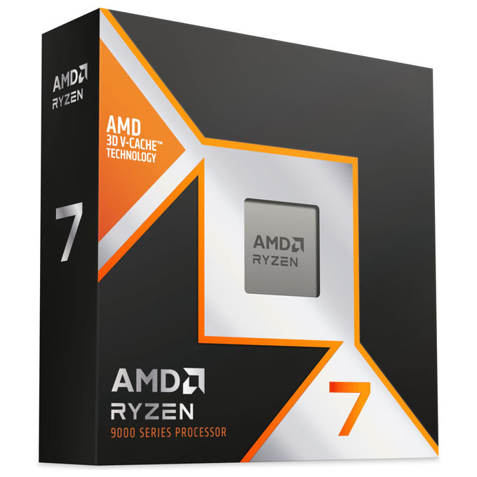 AMD Ryzen 7 9850X3D, processore, socket AM5, 8 core 16 thread, 3D V-Cache, boost fino a 5.6 GHz, 104 MB cache, TDP 120W