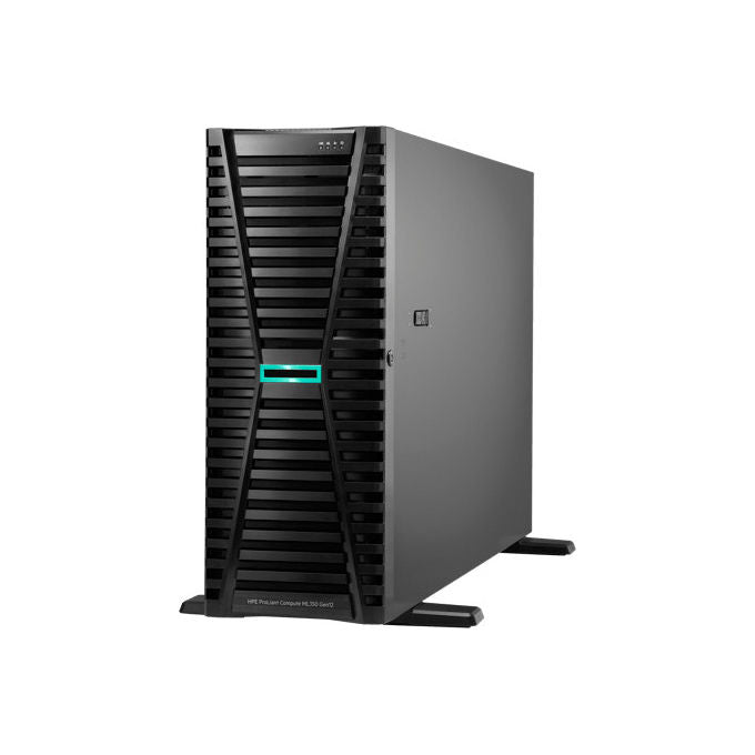 HPE ProLiant ML350 Gen12, server tower 4U, Intel Xeon 6505P 12 core 2.2 GHz, 64 GB DDR5, 2x960 GB SSD, 2x1000W