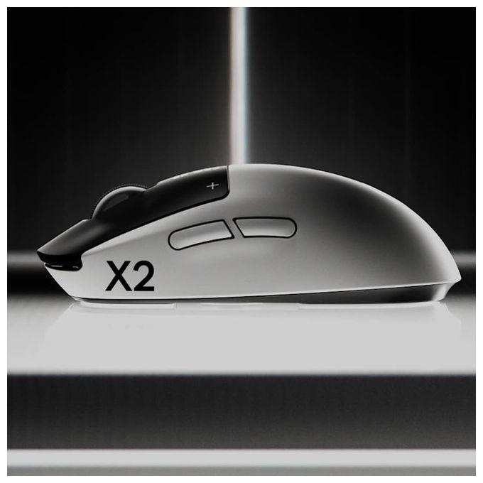 Logitech G 910-007777 PRO X2 SUPERSTRIKE Mouse Gaming Wireless sensore HERO 2 44000 DPI 8000 Hz LIGHTSPEED colore Bianco