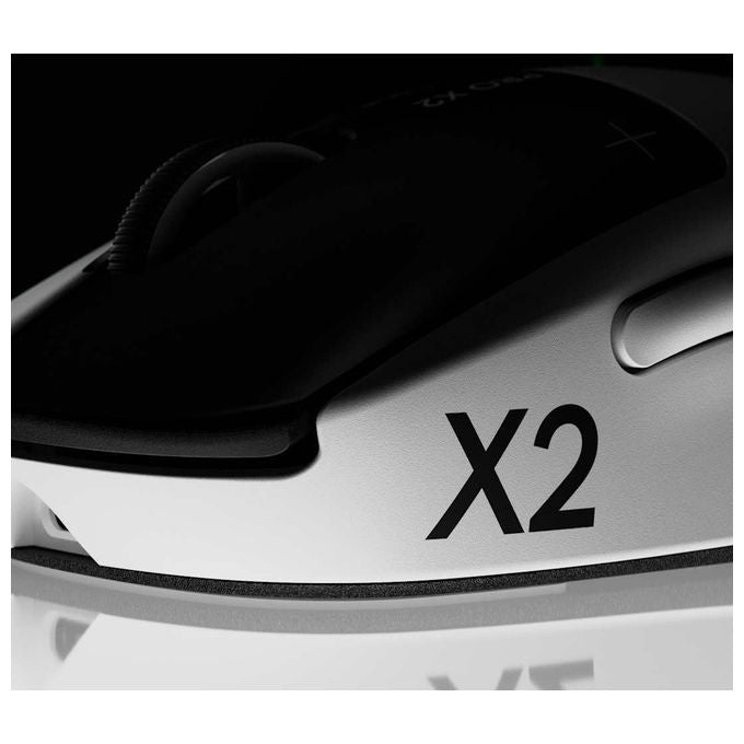 Logitech G 910-007777 PRO X2 SUPERSTRIKE Mouse Gaming Wireless sensore HERO 2 44000 DPI 8000 Hz LIGHTSPEED colore Bianco